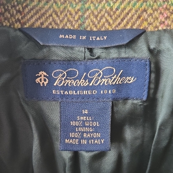Brooks Brothers 100% Wool Plaid Blazer - Picture 5 of 8